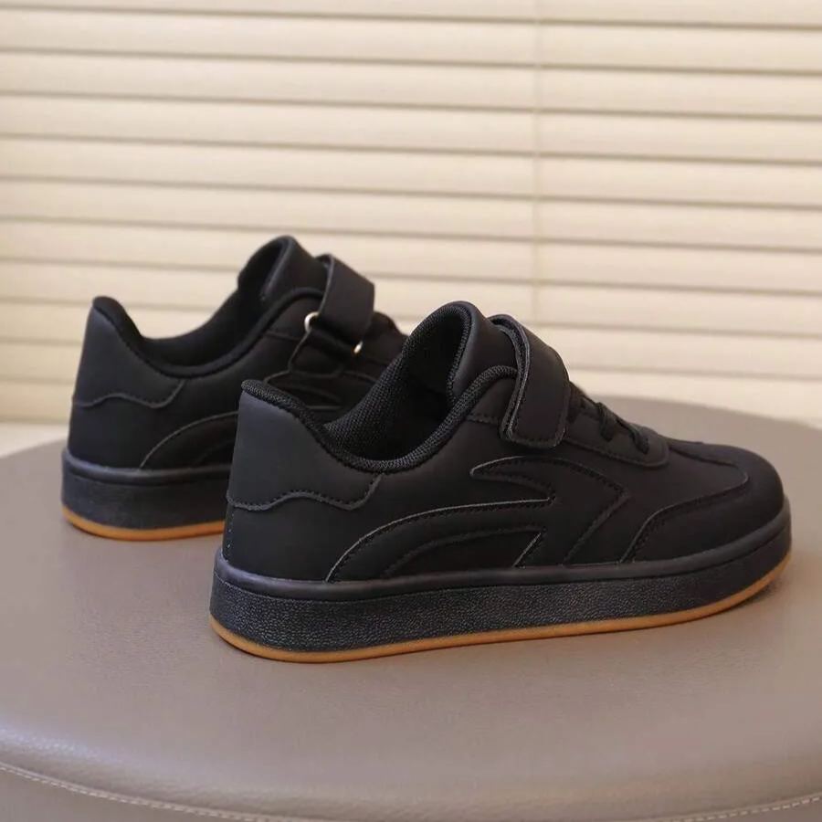 Casual Flat Hook And Loop Sports Shoes For Boys