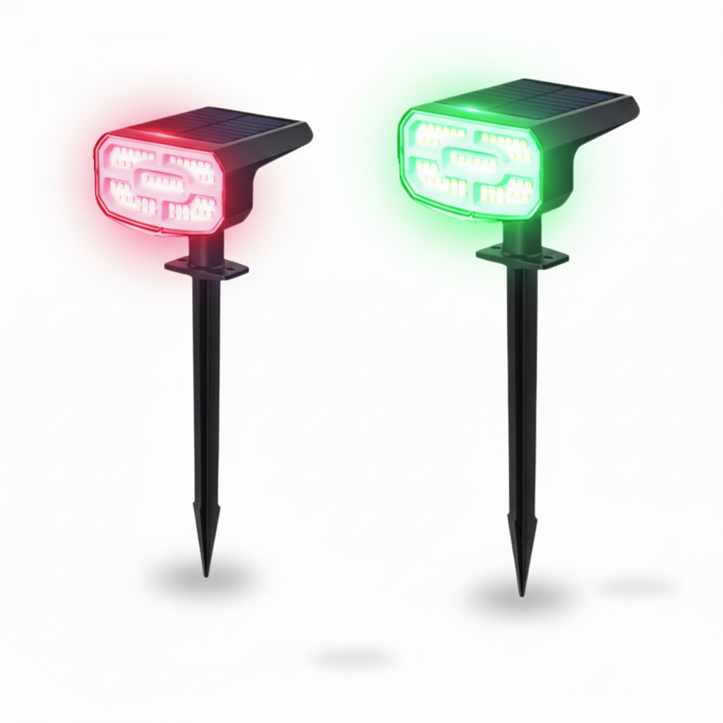 Solar Spot RGB Lights Outdoor Waterproof 4 Pack