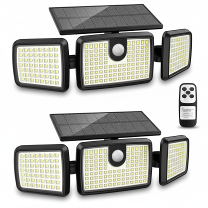 Solar Lights Outdoor Waterproof 2 Pack Motion Sensor Flood Lights