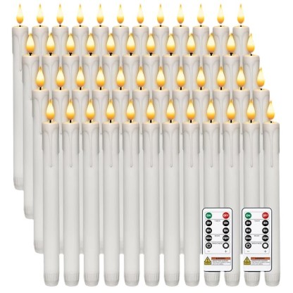Battery Operated Taper Candles with Remote Control