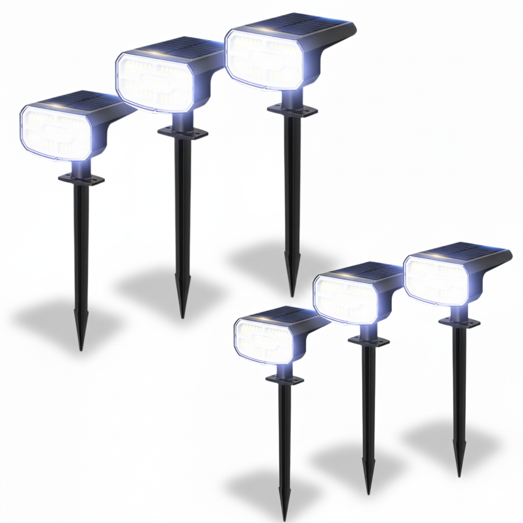Solar Spot Lights Outdoor Waterproof 4 Pack