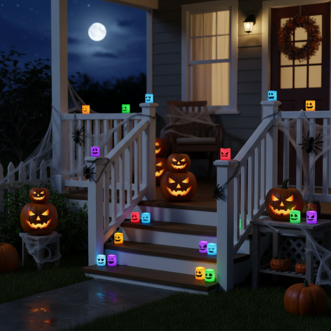 Flickering Flameless LED Tealight Candles Pack 12