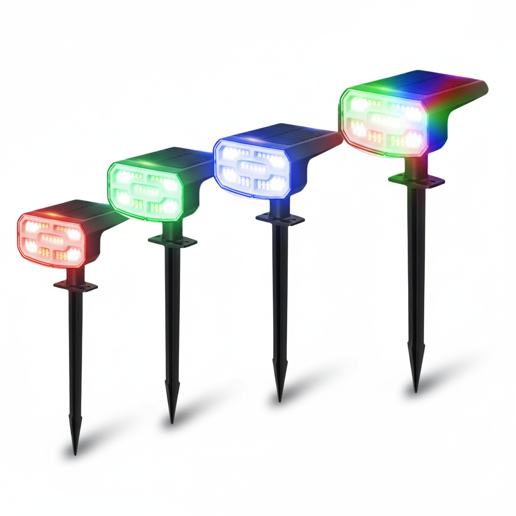 Solar Outdoor Motion Sensor RGB Lights