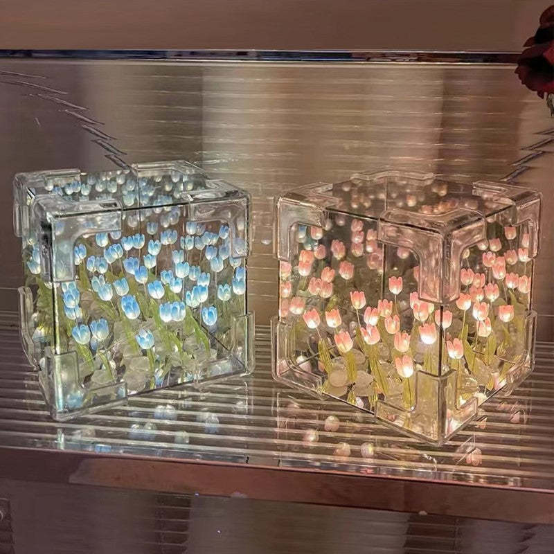 Luminous Tulip Reflection Night Lamp-LED Solar Fairy Lights