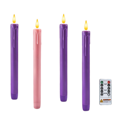 Battery Operated Taper Candles with Remote Control