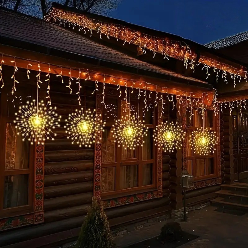 Hanging Solar LED Firework Lights