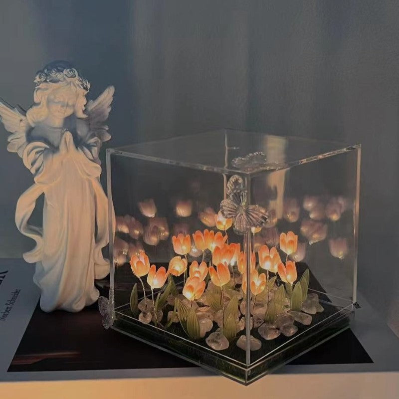 Luminous Tulip Reflection Night Lamp-LED Solar Fairy Lights