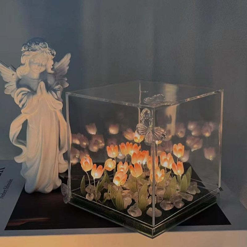 Luminous Tulip Reflection Night Lamp-LED Solar Fairy Lights