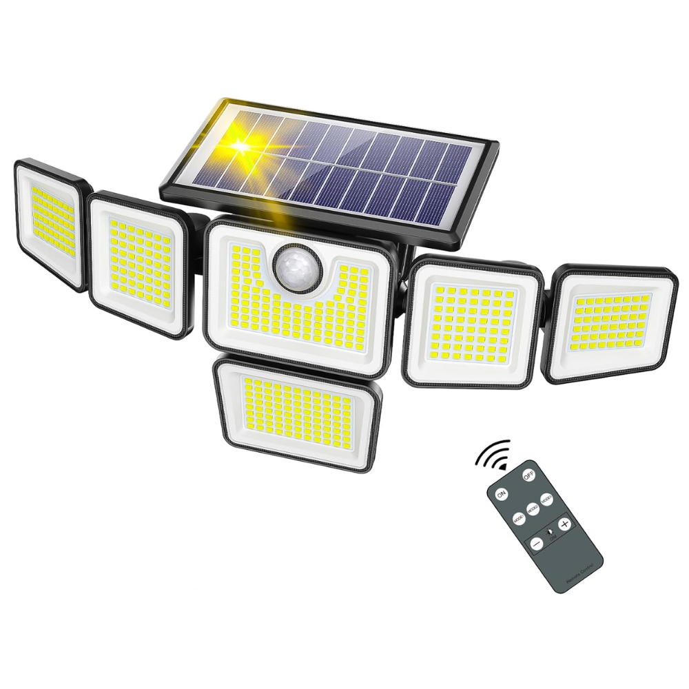 Pack Of 2 Solar Outdoor Waterproof 401 LEDs Motion Sensor IP65 Flood Lights