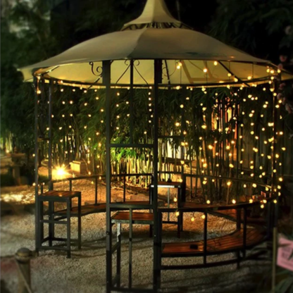 20 LED Solar-Powered Crystal Ball String Lights-LED Solar Fairy Lights