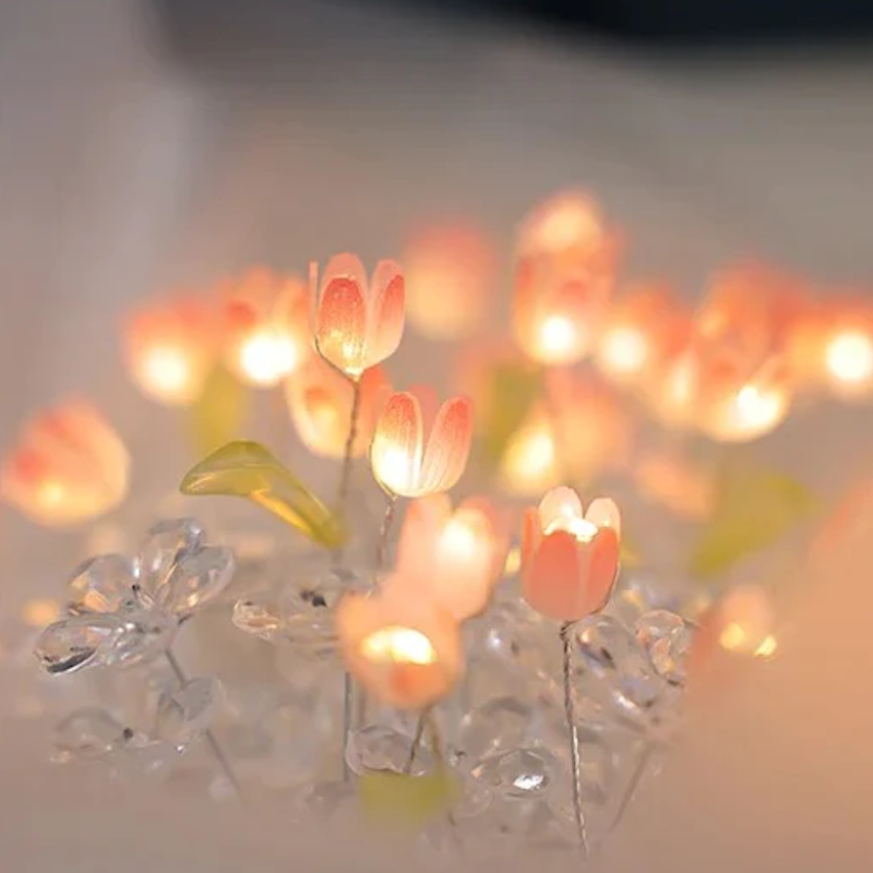 Luminous Tulip Reflection Night Lamp-LED Solar Fairy Lights