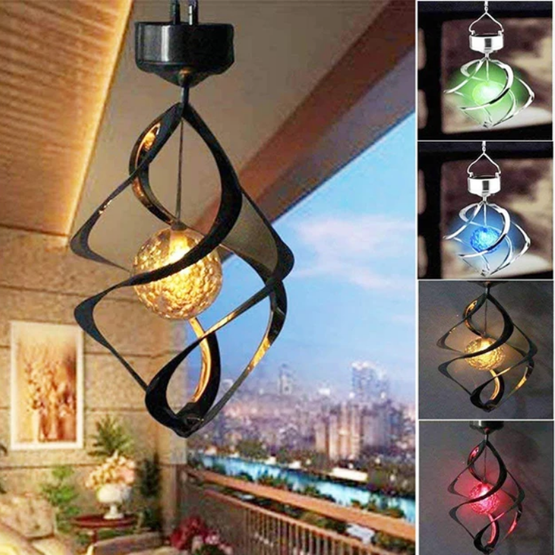 Colorful Solar-Powered LED Wind Chime Light - Eco-Friendly Outdoor Decoration-LED Solar Fairy Lights