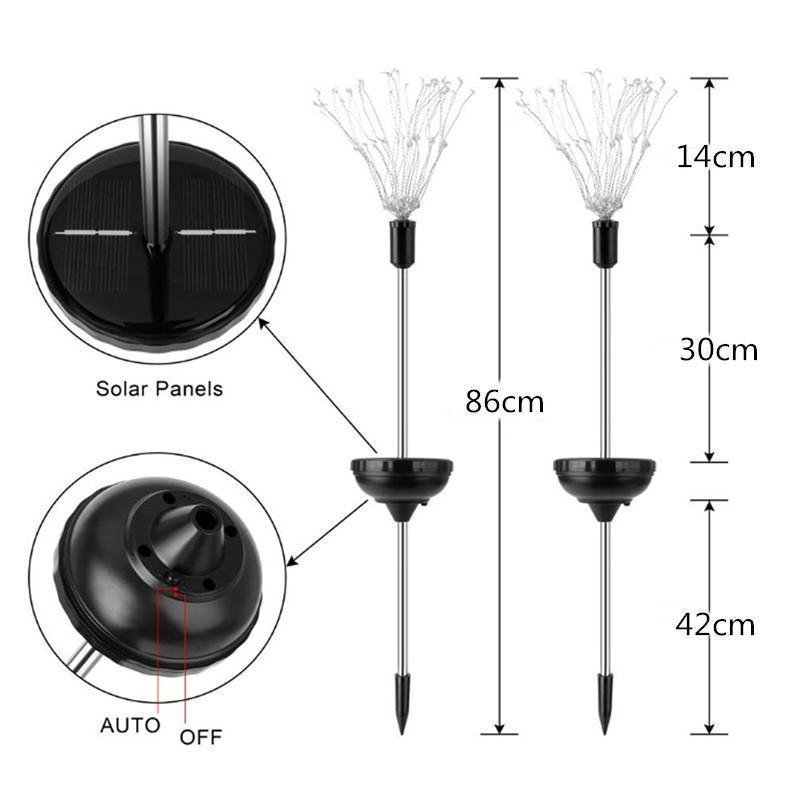 LED Solar Dandelion Lights-LED Solar Fairy Lights
