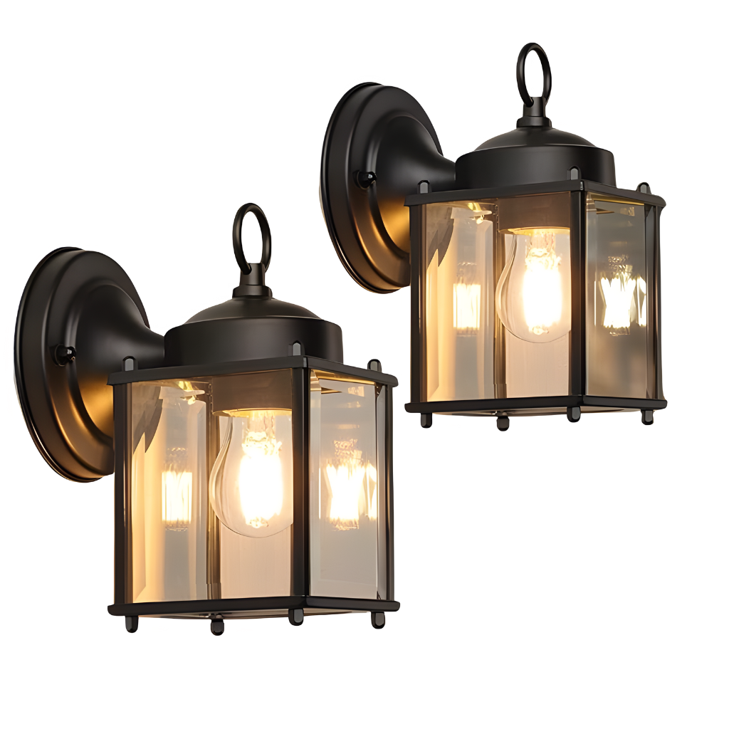 Pack Of 2 Exterior Waterproof Wall Sconce Light Fixtures Set