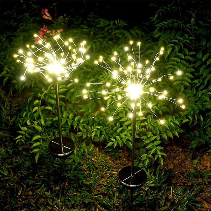 Outdoor Lawn Firework Light-LED Solar Fairy Lights