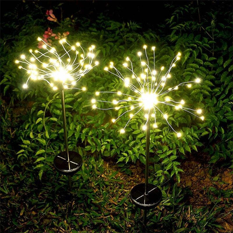 Outdoor Lawn Firework Light-LED Solar Fairy Lights