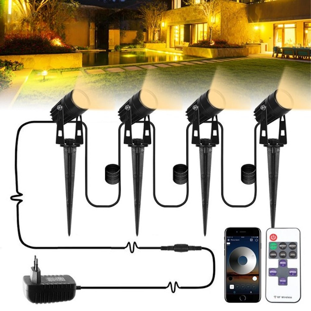 Outdoor 12V Lawn Lamp With Wireless Control-LED Solar Fairy Lights