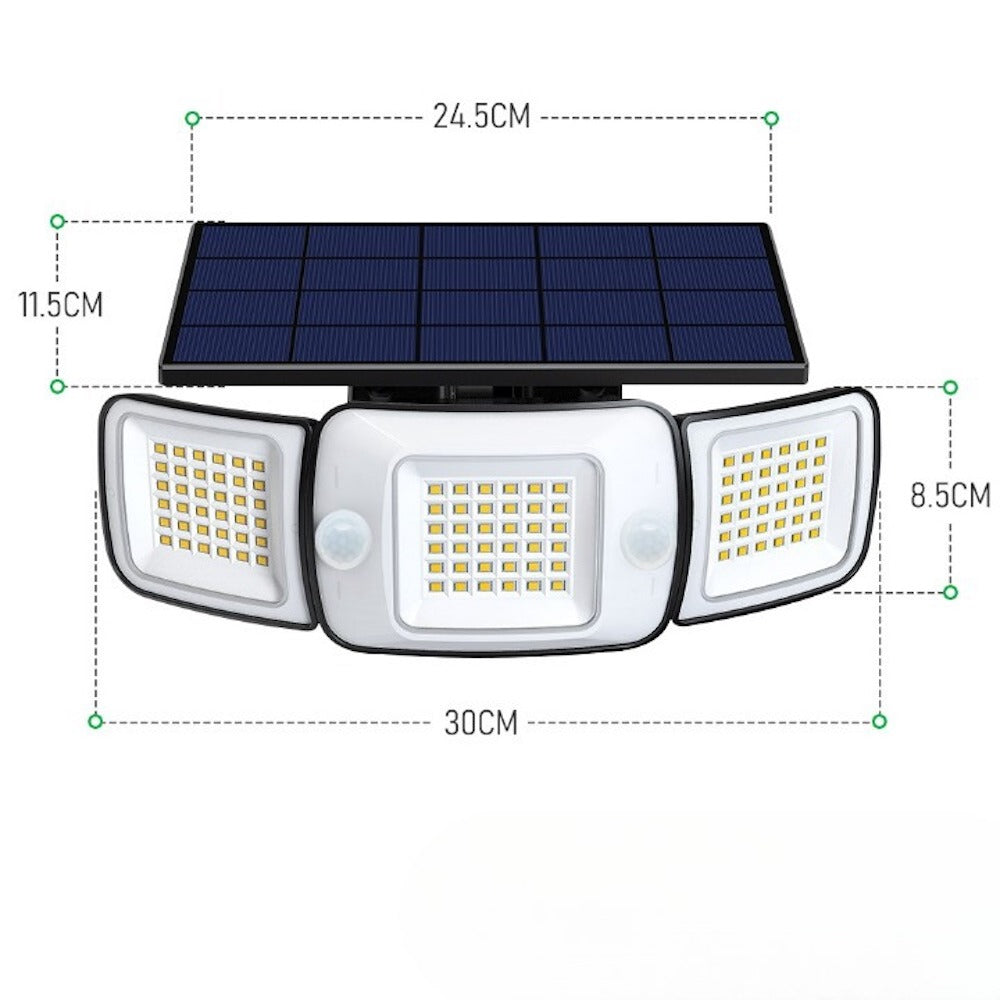 Large Solar Panel LED Wall Lamp-LED Solar Fairy Lights
