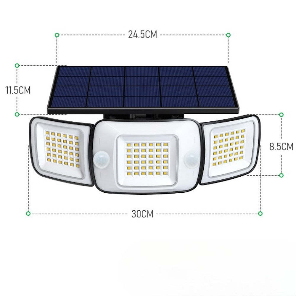 Large Solar Panel LED Wall Lamp-LED Solar Fairy Lights