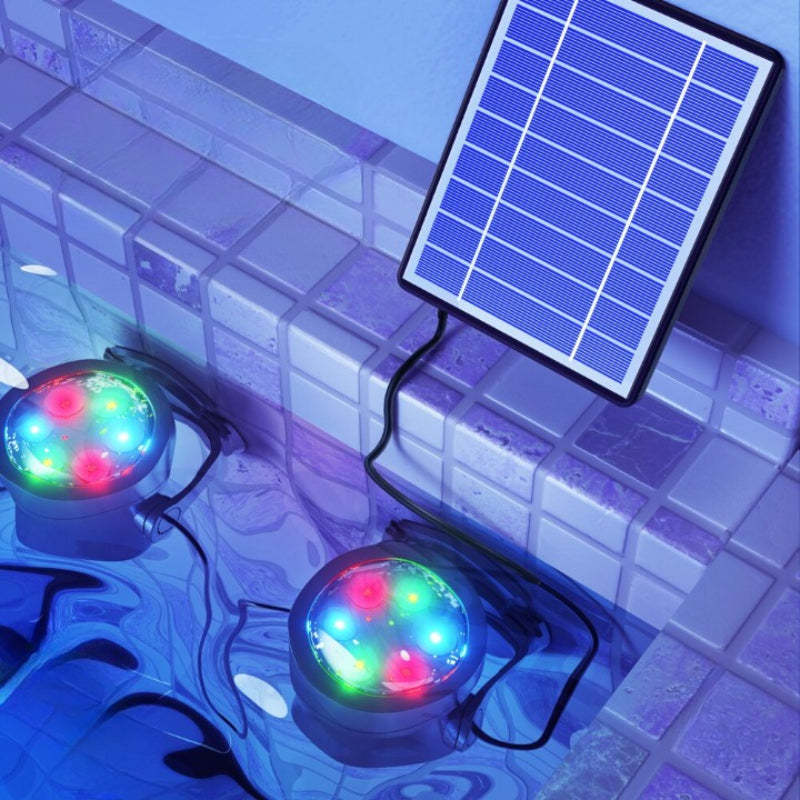 1 TO 4  Solar LED Underwater Pond Lights-LED Solar Fairy Lights
