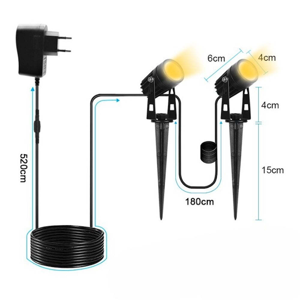 Outdoor 12V Lawn Lamp-LED Solar Fairy Lights