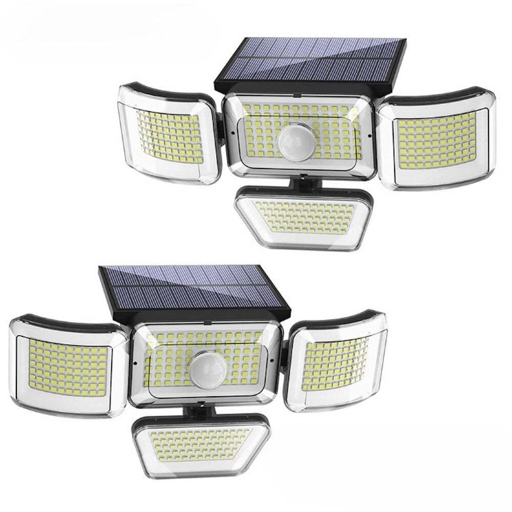 4 Heads Motion Sensor Solar Wall Lamp-LED Solar Fairy Lights