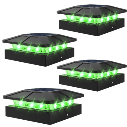 Waterproof LED Solar Post Cap Lights for Outdoor Fence