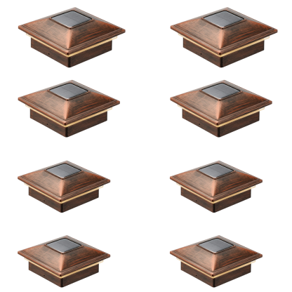 Dual Mode Waterproof Solar Post Cap Lights for Outdoor Fence