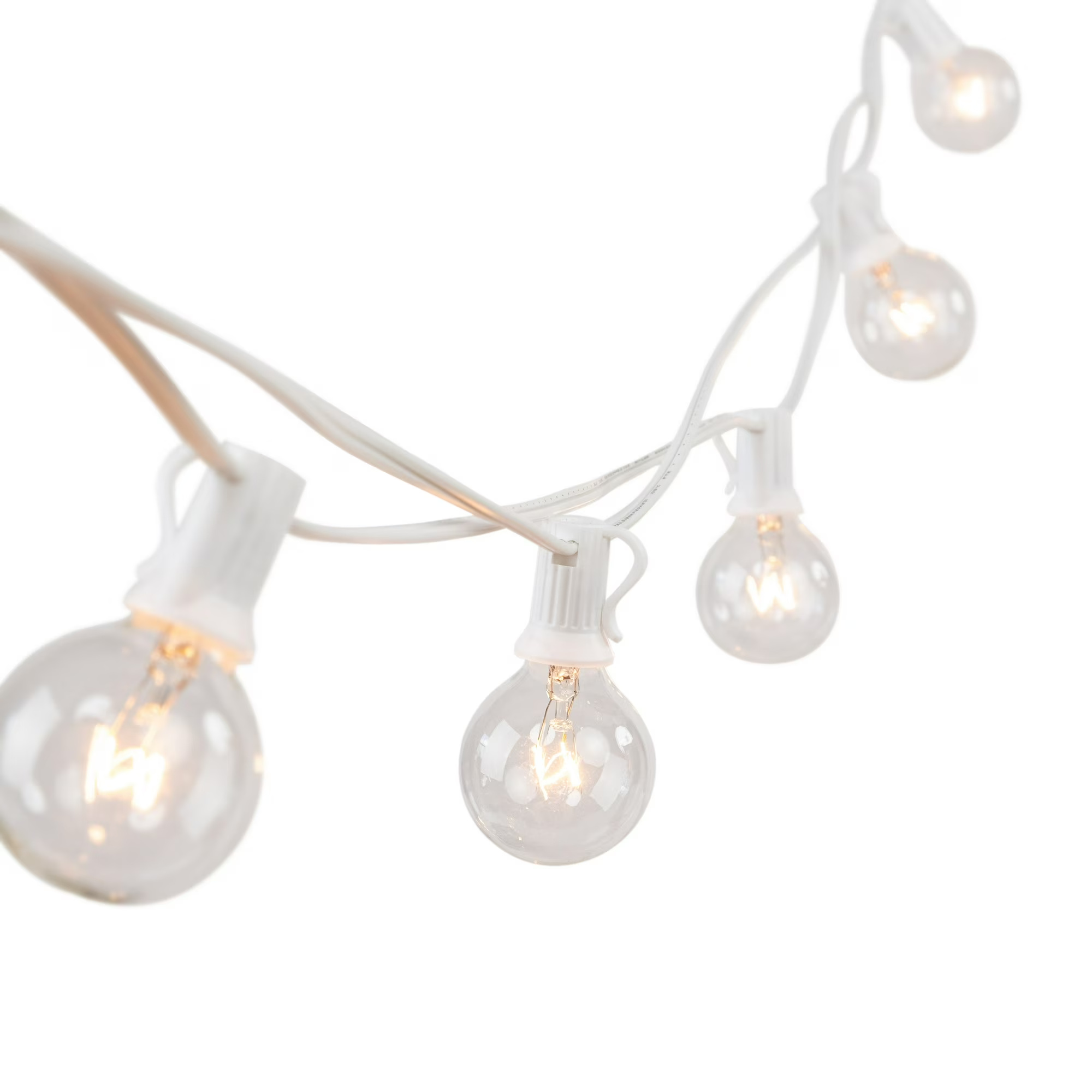 20 Light Outdoor Indoor 20 Feet Plug in Globe Bulb String Light