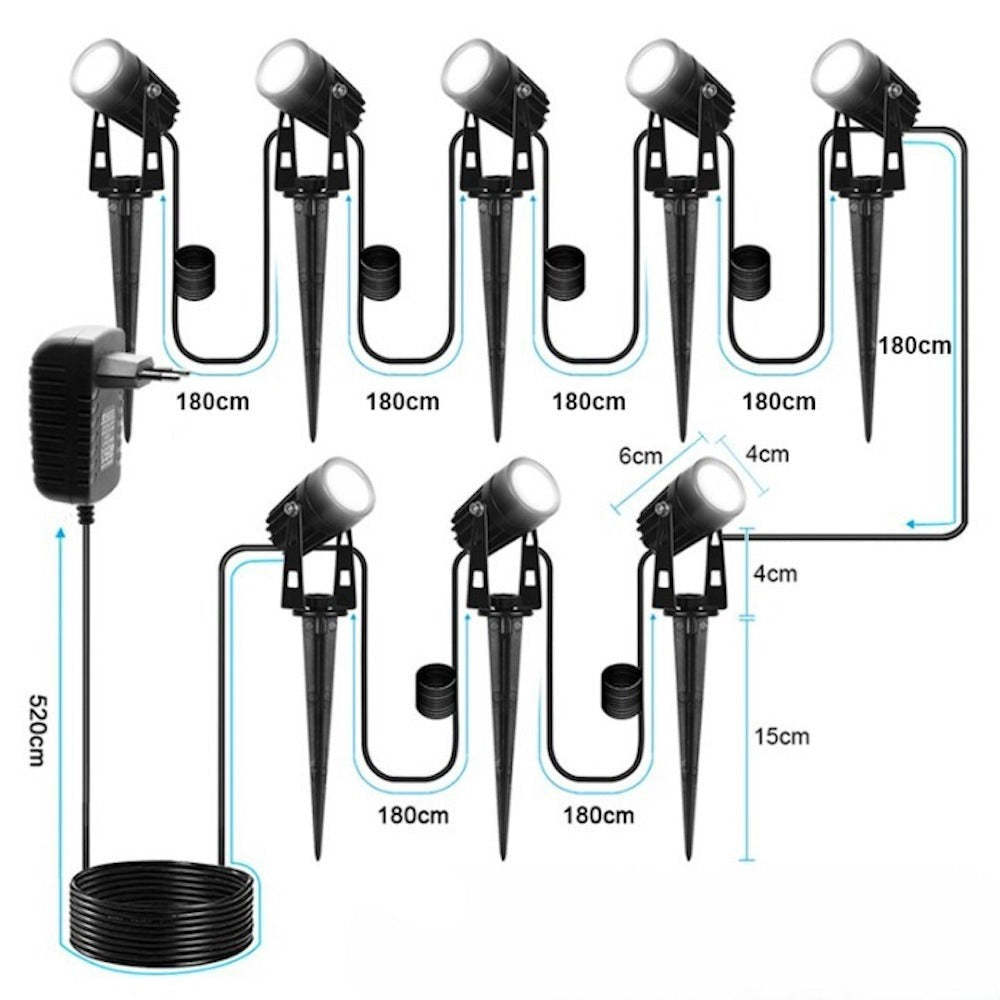 Decorative Outdoor 12V Lawn Lamp-LED Solar Fairy Lights