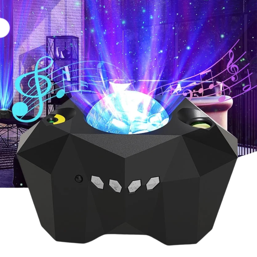 Starry Sky Projector With Moon And Music Sync-LED Solar Fairy Lights