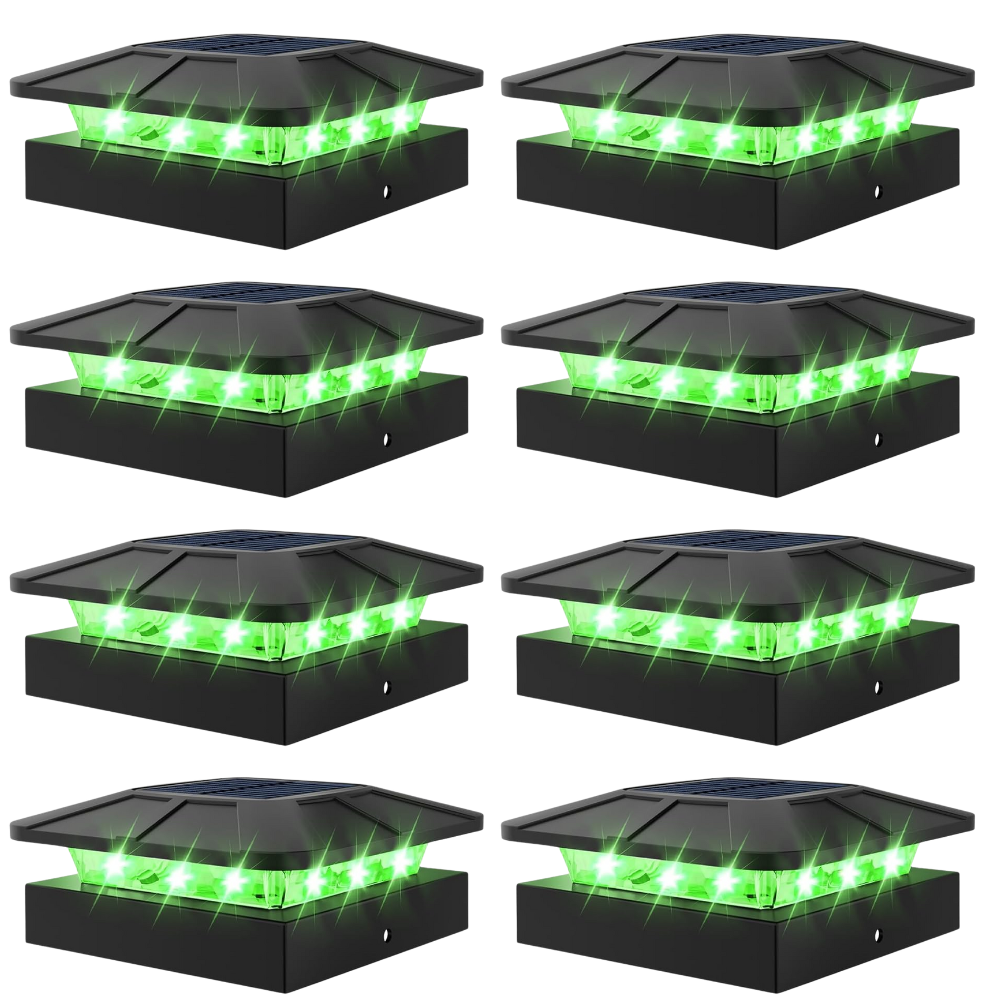 Waterproof LED Solar Post Cap Lights for Outdoor Fence