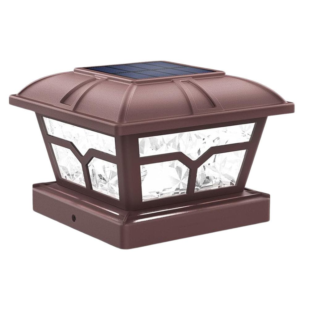 Dual Color Solar Post Cap Lights For Outdoor Fence And Deck