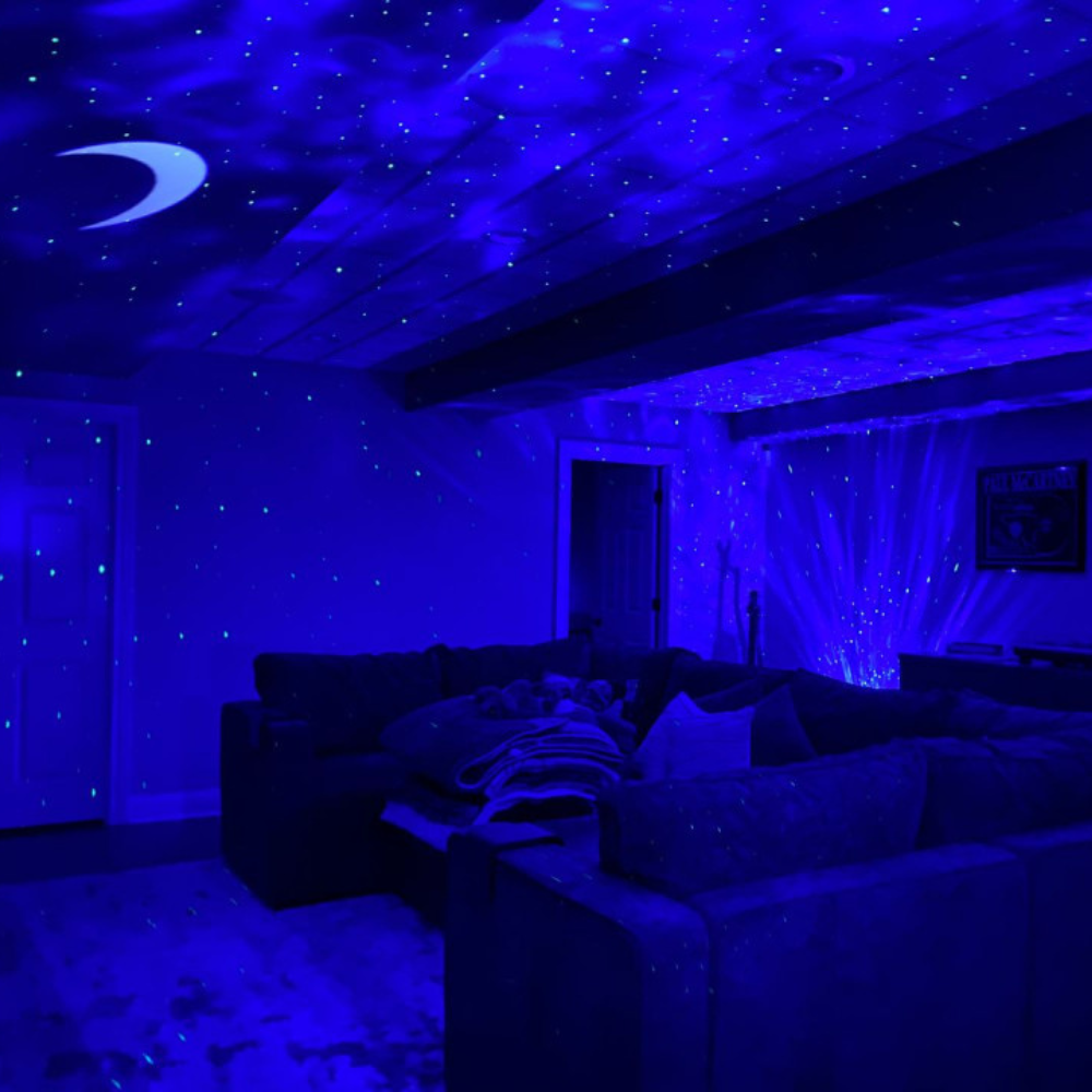 Galaxy Light Projector With Music Sync And Ambient Lighting-LED Solar Fairy Lights