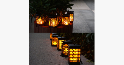 Solar Flame Flicking Lamp Lantern-LED Solar Fairy Lights