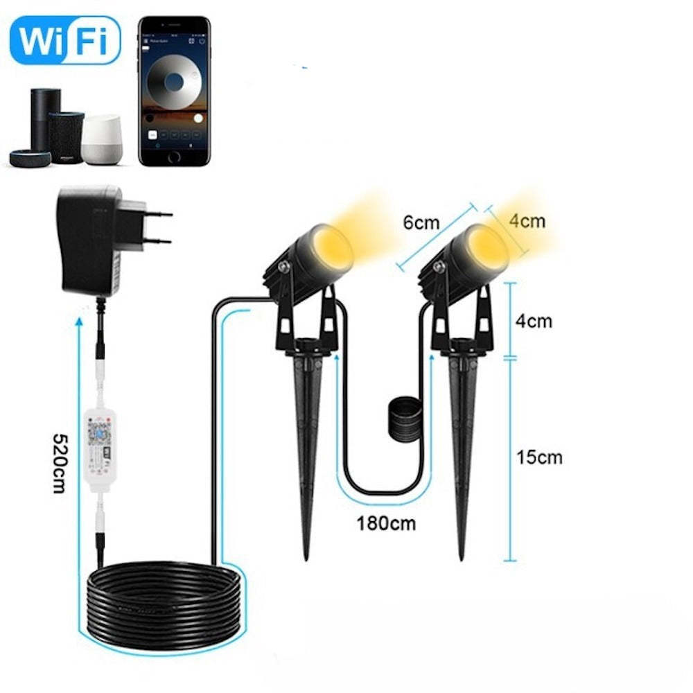 Outdoor 12V Lawn Lamp With Wireless Control-LED Solar Fairy Lights