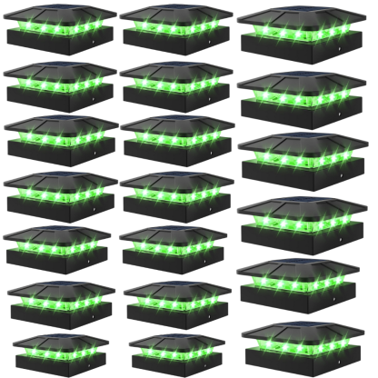 Waterproof LED Solar Post Cap Lights for Outdoor Fence
