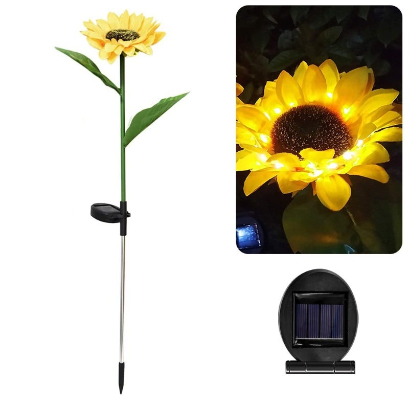 Sunflower Solar LED Outdoor Lights-LED Solar Fairy Lights