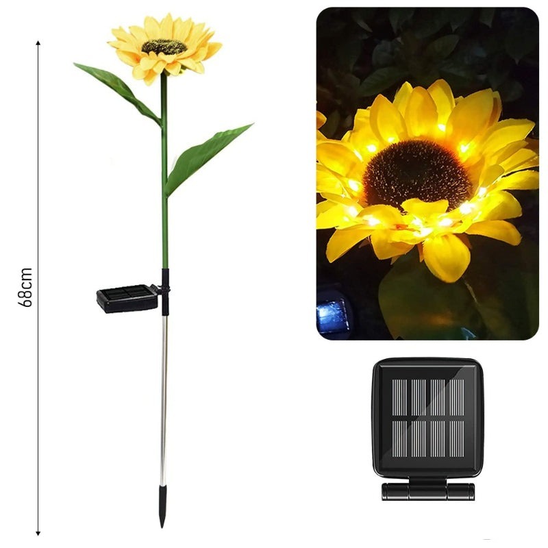 Sunflower Solar LED Outdoor Lights-LED Solar Fairy Lights