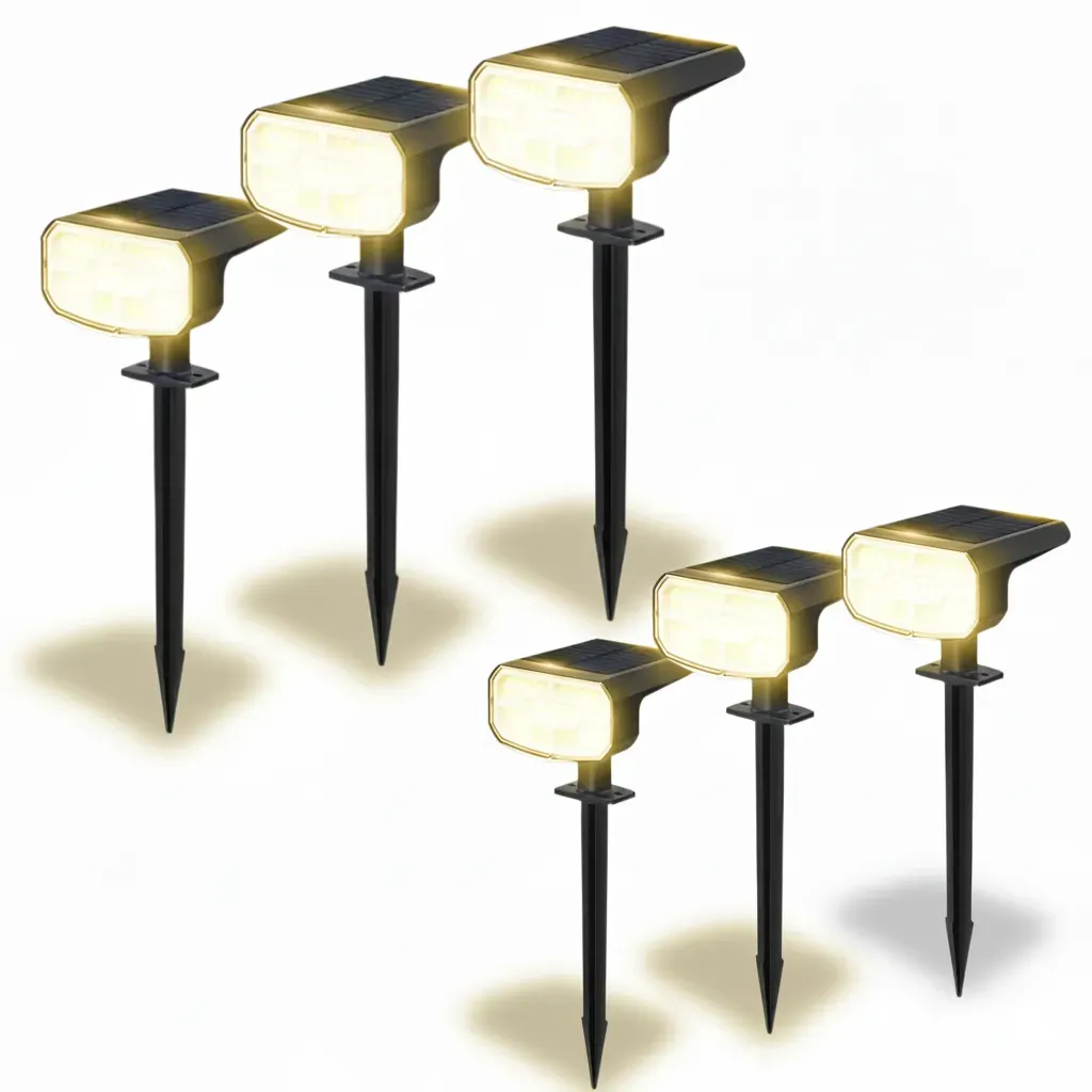 Pack Of 4 Solar Landscape Spot Lights