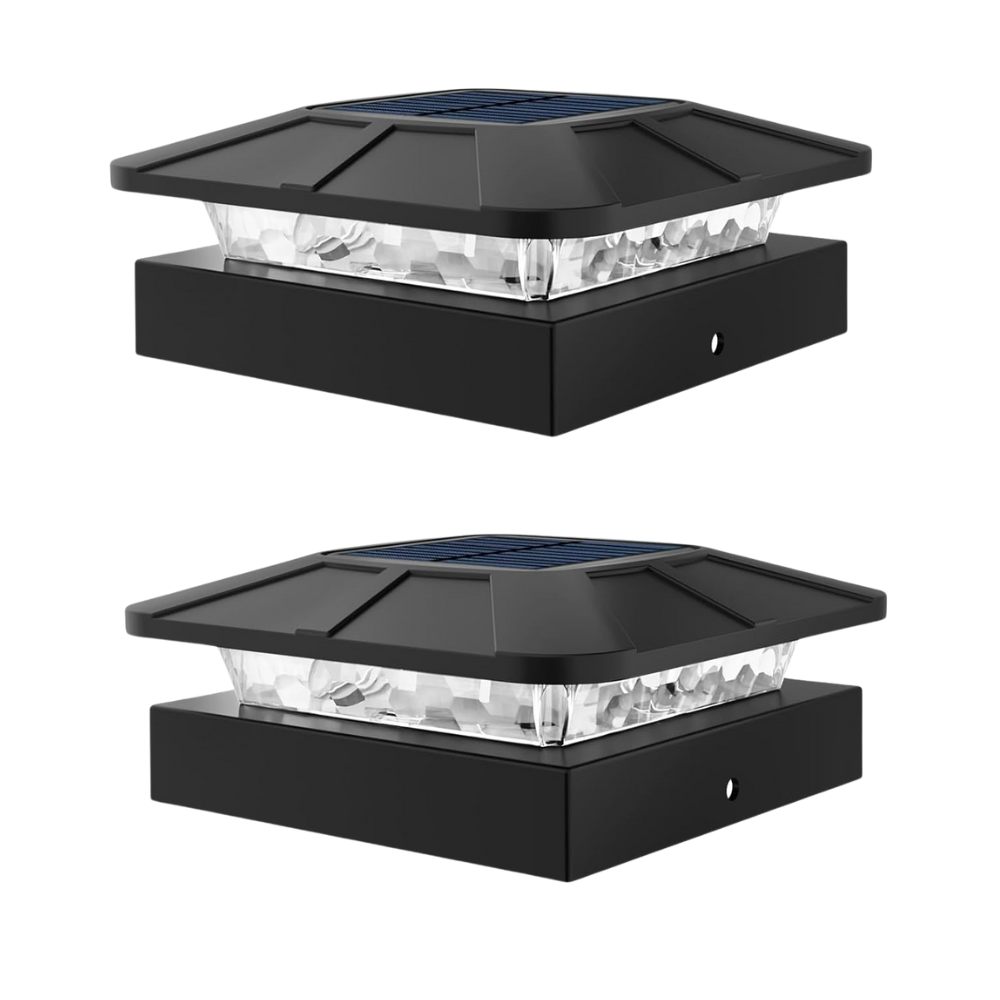 Waterproof LED Solar Post Cap Lights for Outdoor Fence