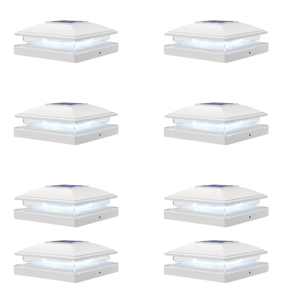 Dual Mode Waterproof Solar Post Cap Lights for Outdoor Fence