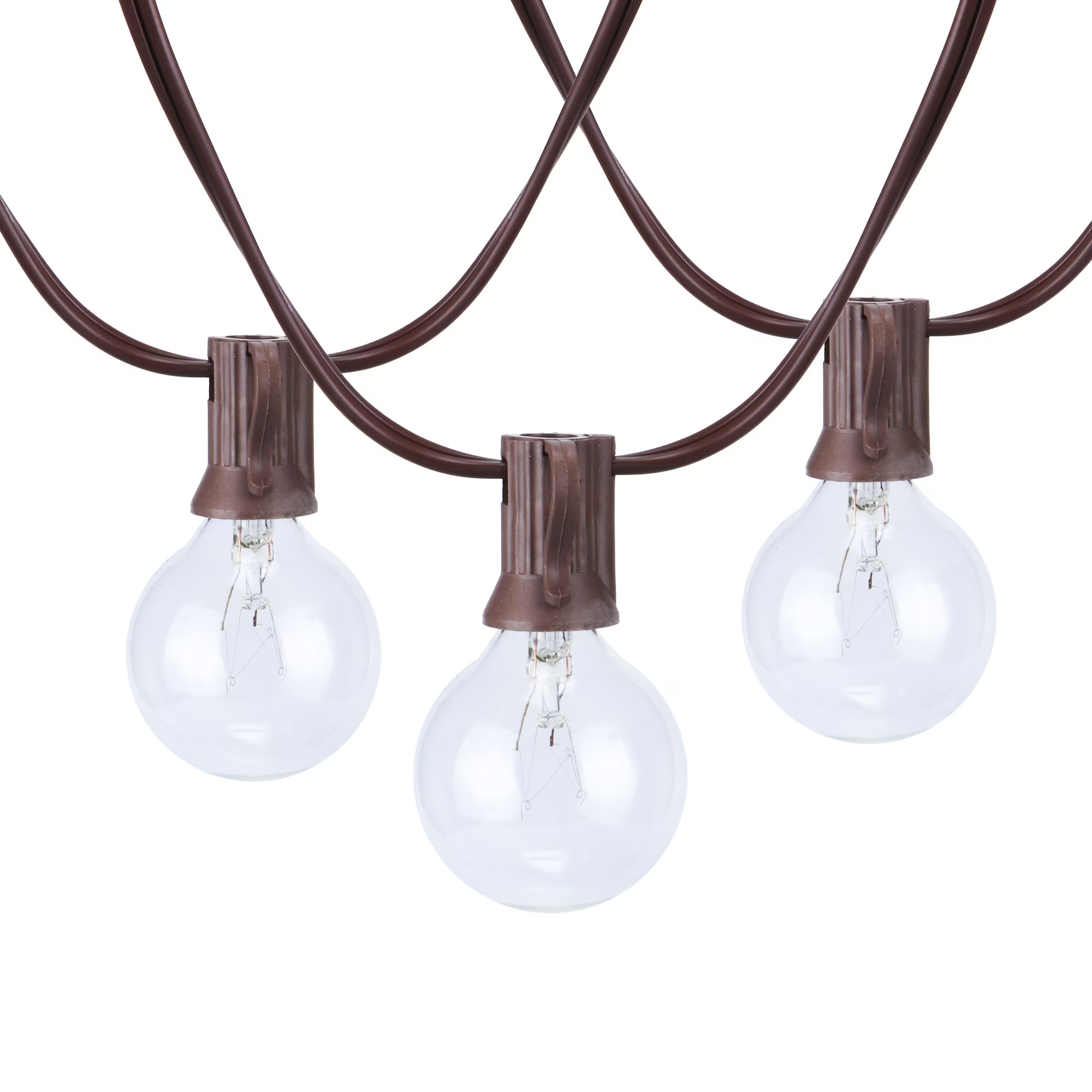 20 Light Outdoor Indoor 20 Feet Plug in Globe Bulb String Light
