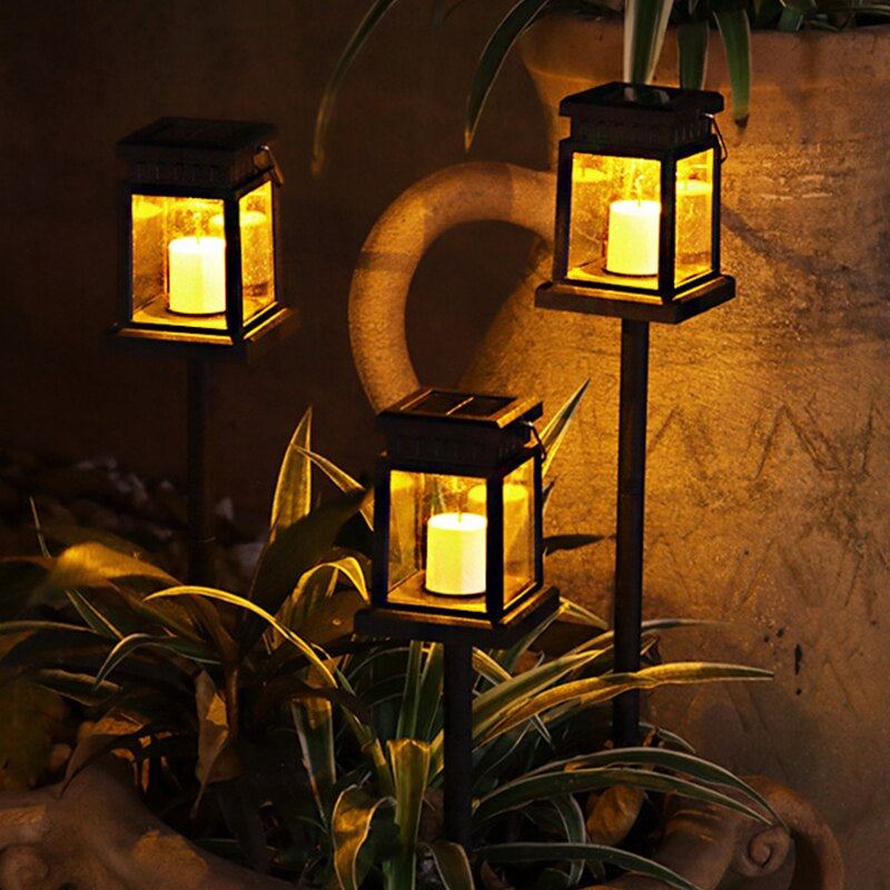Outdoor Solar Flickering Candle Light-LED Solar Fairy Lights