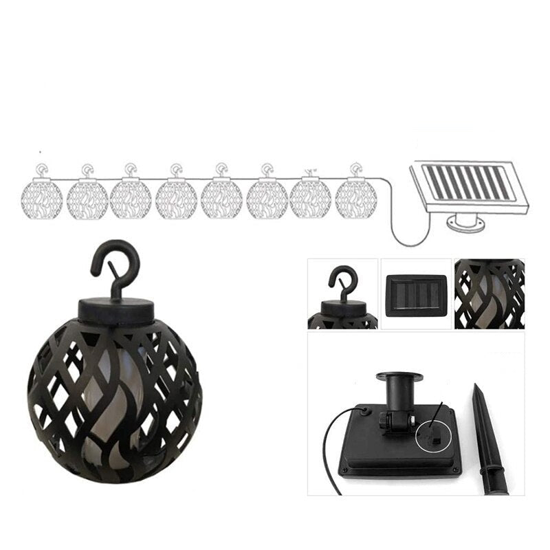 Solar Flame Ball Lamp LED-LED Solar Fairy Lights