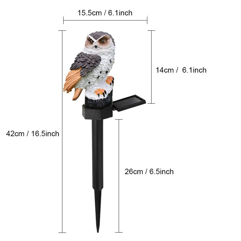 LED Solar Owl Decorative Light-LED Solar Fairy Lights