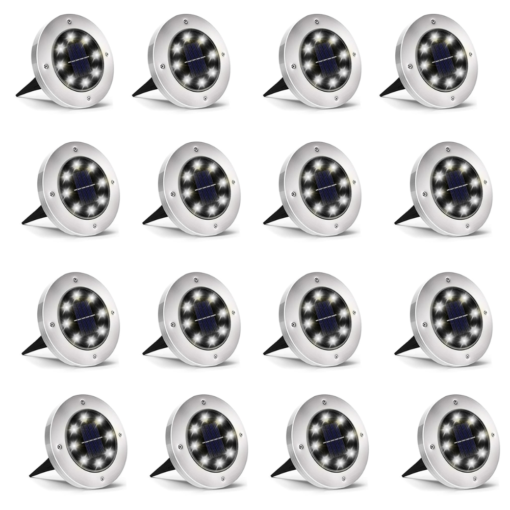 Solar Ground Lights Outdoor Waterproof Pathway