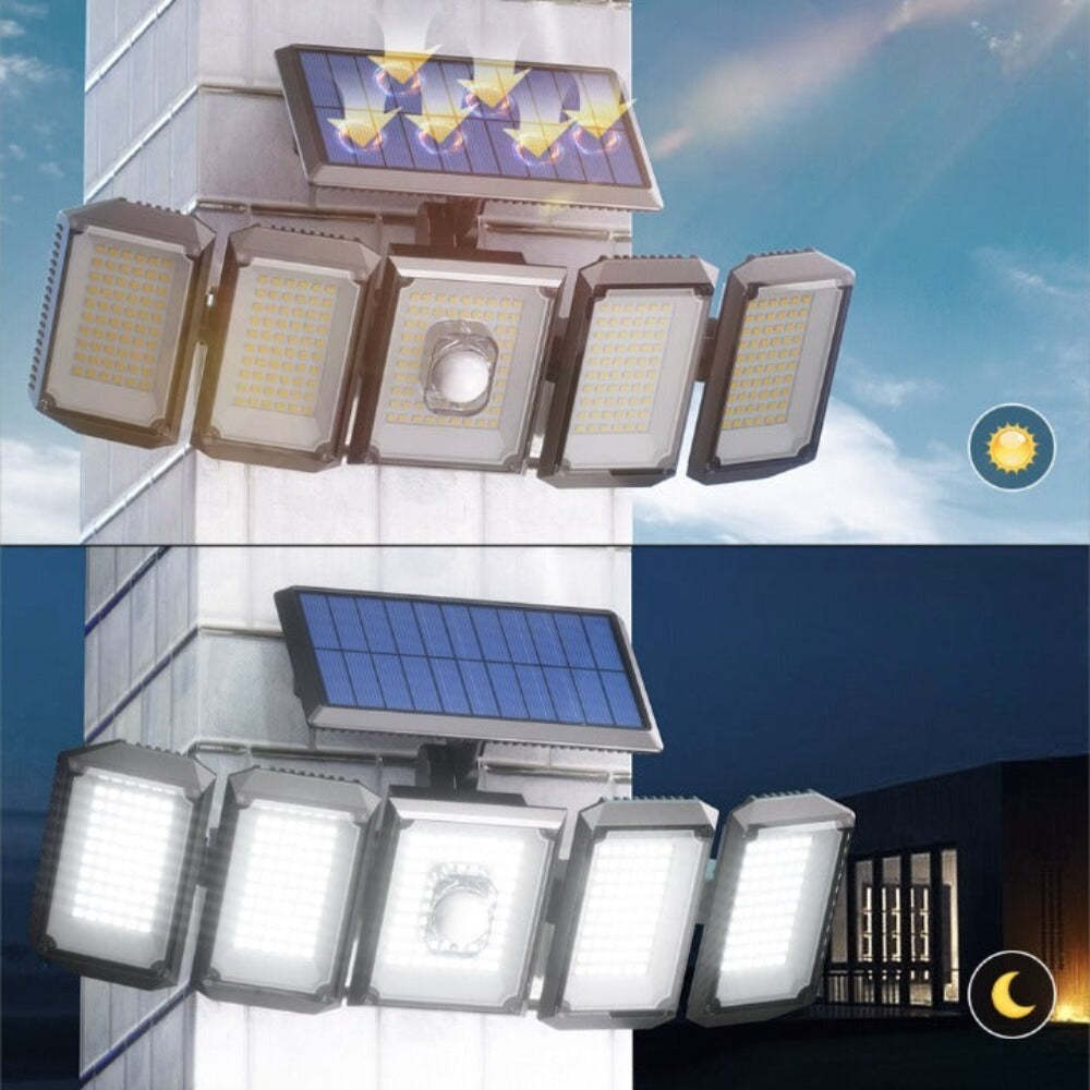 5 Heads Solar LED Motion Sensor Lamp-LED Solar Fairy Lights