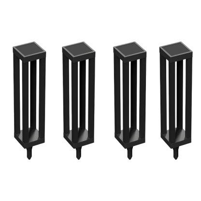 Pack Of 2 Solar Lantern Floor Lamps For Porch Deck