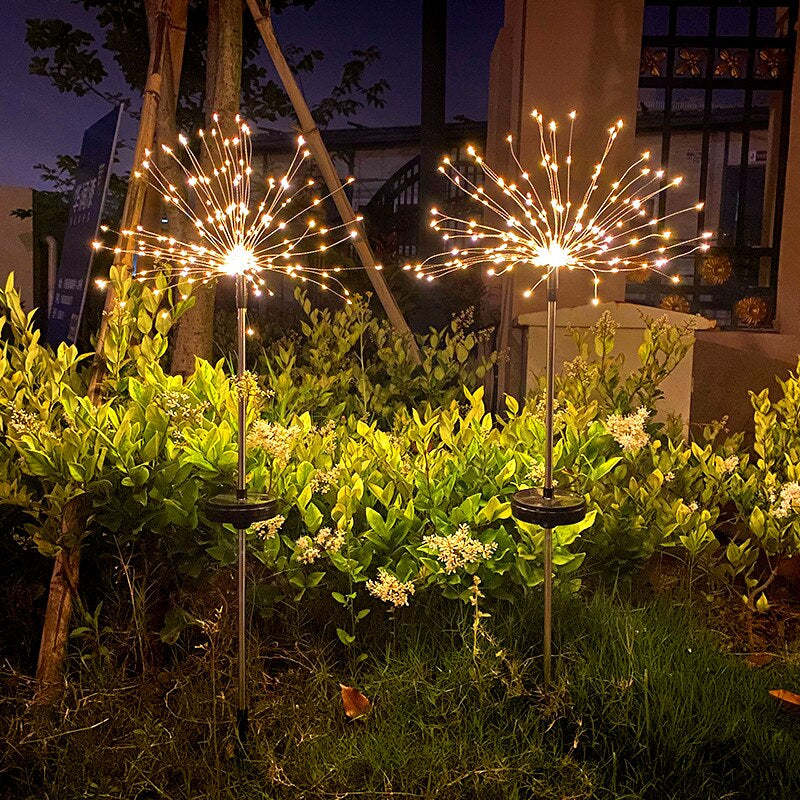 Outdoor Lawn Firework Light-LED Solar Fairy Lights
